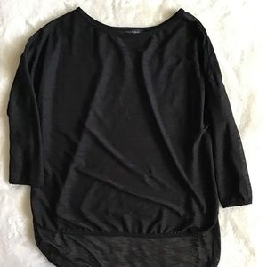 Nally and Millie black sheer top,  XS